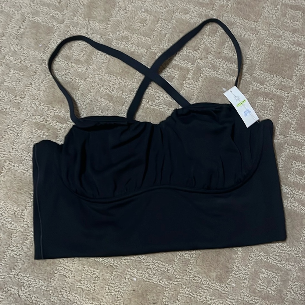 NWT aerie offline black tank top size medium